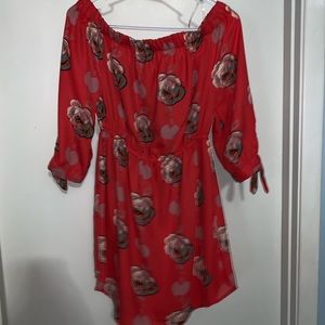 Off the shoulder floral dress